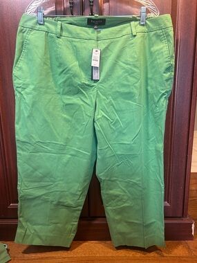 Talbots Kelly Green Straight-Leg Pants